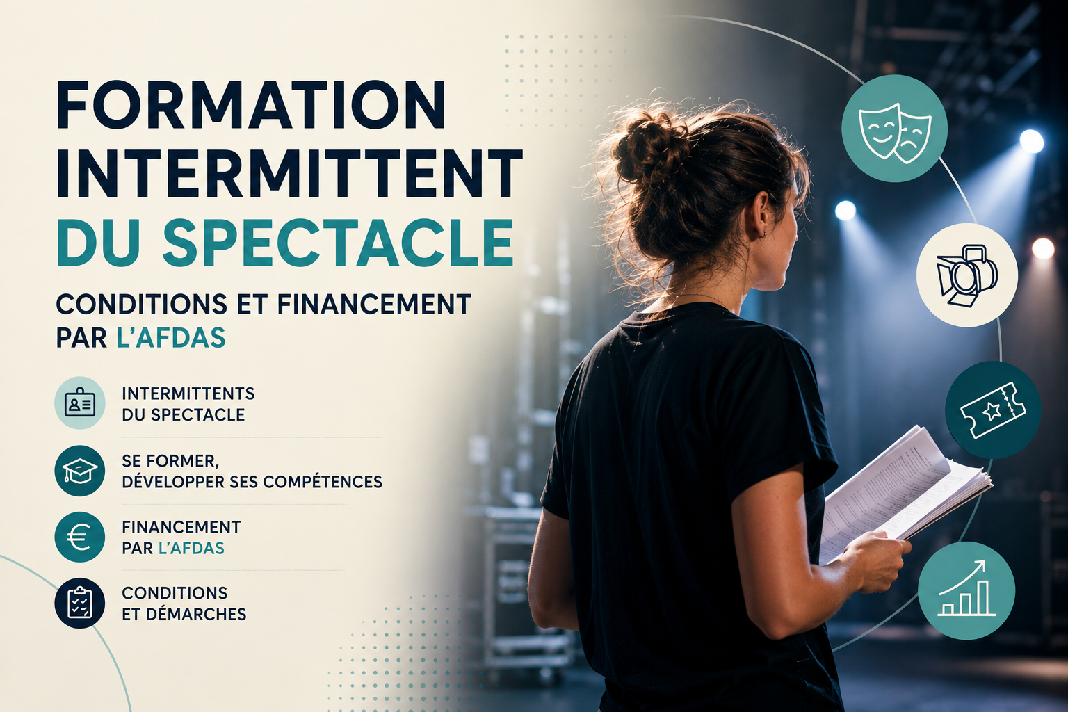 Formation pour intermittent du spectacle : conditions et financement par l'AFDAS