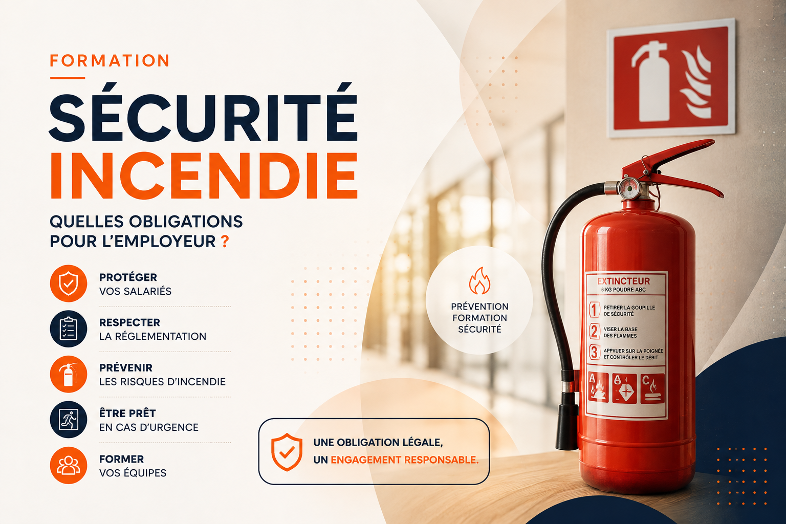 Formation sécurité incendie : quelles obligations pour l’employeur ?