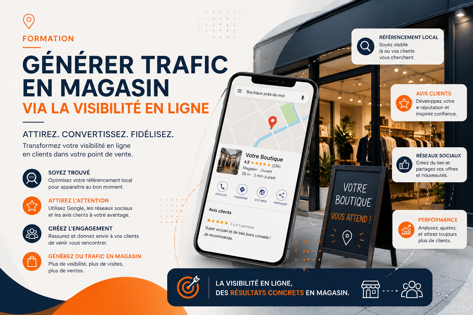 Générer du trafic en magasin grâce à votre visibilité en ligne